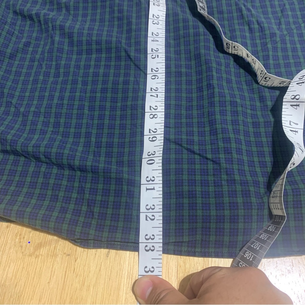 Polo Ralph Lauren Blake Plaid Mens Large Button Down Long Sleeve Cotton Green/Pu - Picture 7 of 9